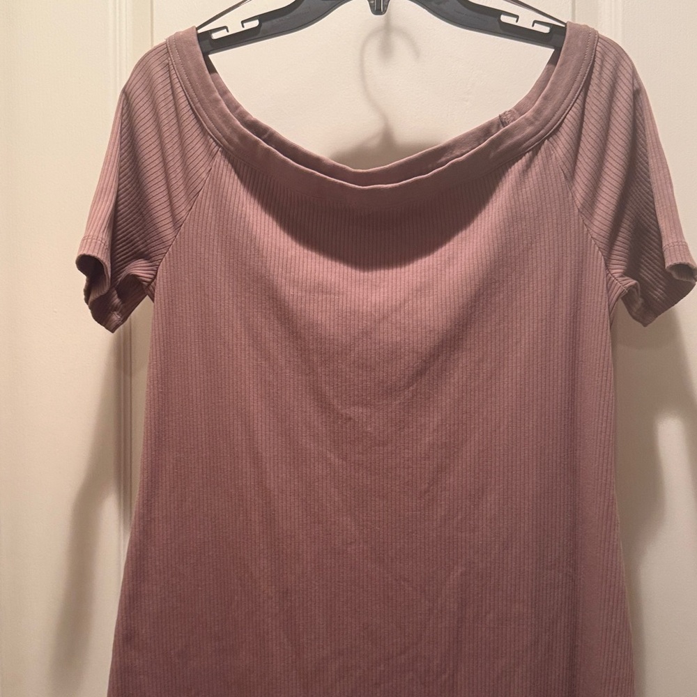 Universal Thread Dusty Pink Ribbed Top - Picture 3 of 6